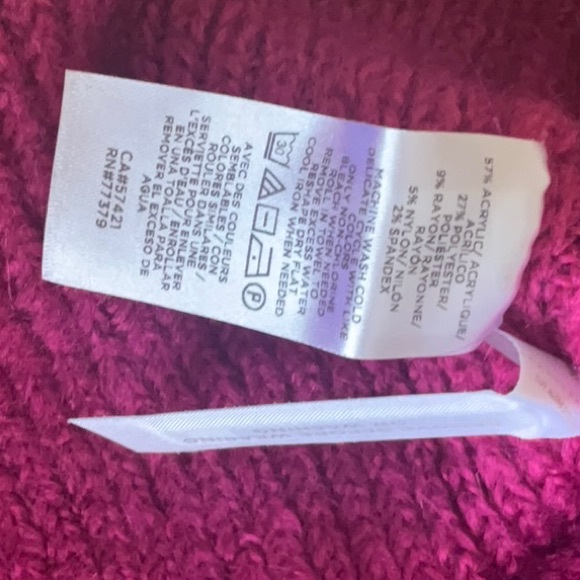 New Ann Taylor Fuschia Pink Sweater Small Petite - Picture 4 of 4